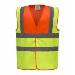 Hi vis 2 band and braces waistcoat Kampanjpris