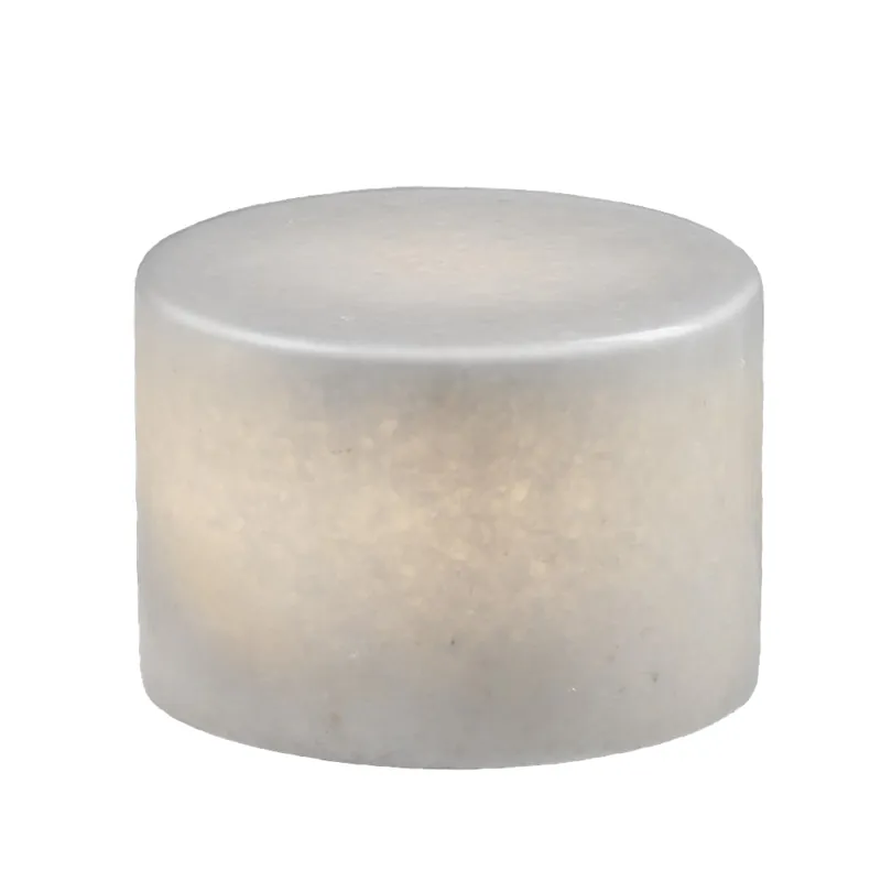 Marble Vit Batteriljus Large Outlet