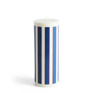 Column Blockljus Large Off White Brown & Blue Endast denna vecka