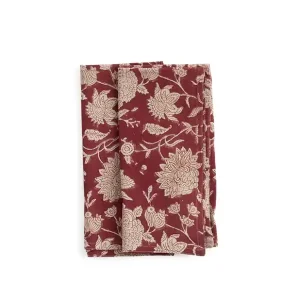 Expressleverans Indian Rose Linneservett 50×50