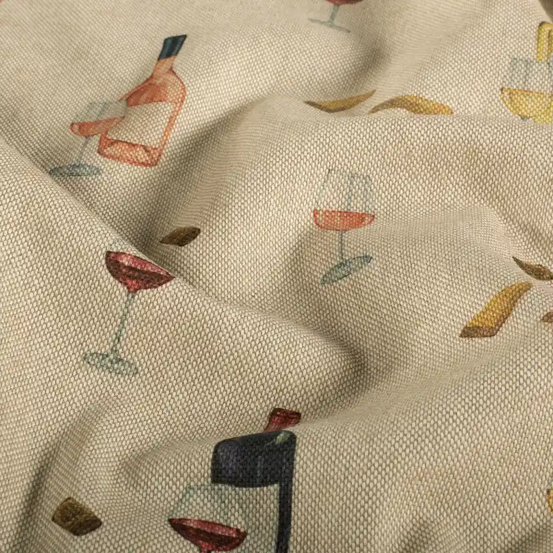 Fynd Hållbar canvas – Vin linnelook beige