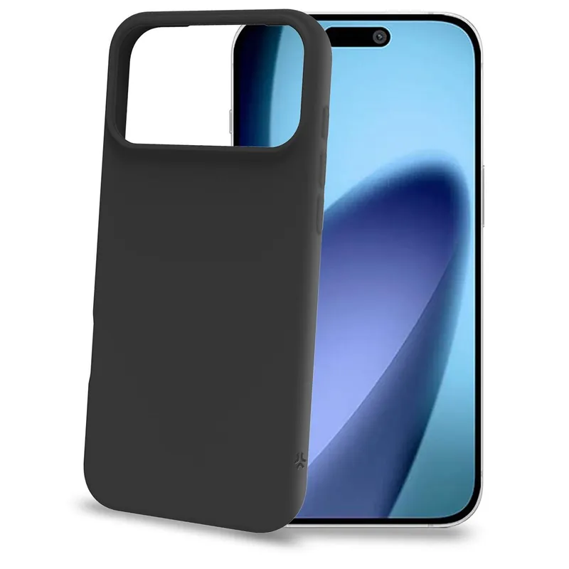Fynd iPhone 17 Pro Max mjukt gummifodral – svart