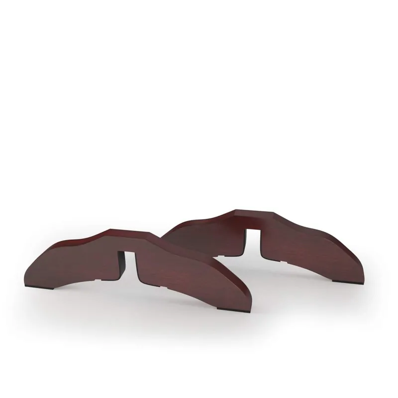 2 x stödfötter furu för hundspärr 2 cm gallerfötter för skyddsgrind brun Lägg i varukorgen