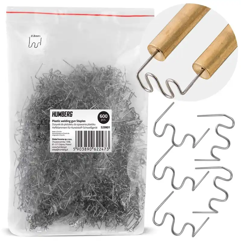 Sista chansen Klammer till plastsvetsmaskin, 600 st, typ A, Humberg